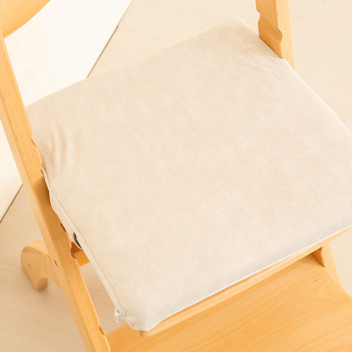 Moderno Minimalista Rectangular de Madera de Haya Ajustable Silla de Escritorio para Niños Respaldo Sin Brazos para Estudio 