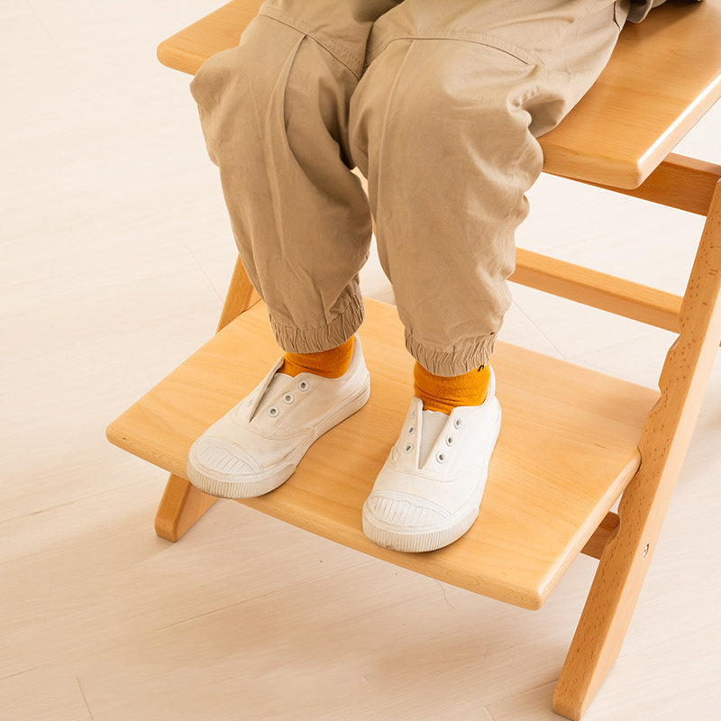 Moderno Minimalista Rectangular de Madera de Haya Ajustable Silla de Escritorio para Niños Respaldo Sin Brazos para Estudio 