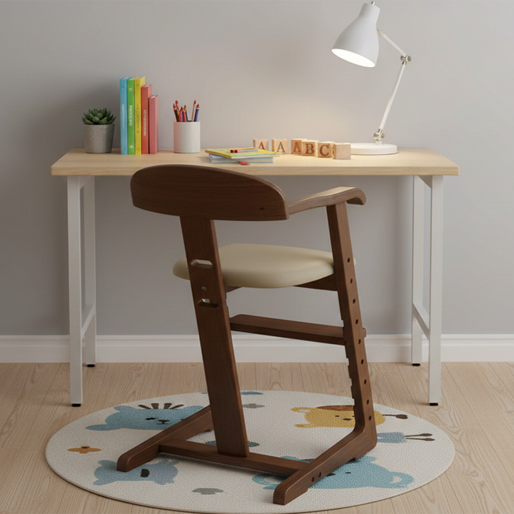 Chaise de salle à manger pour enfants en bois d&