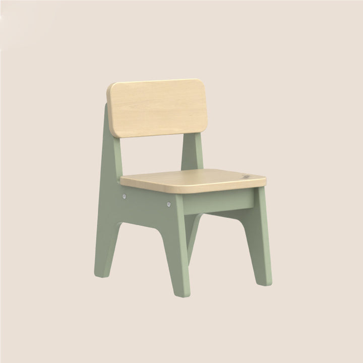 Tabouret bas contemporain nordique trapézoïdal durable en bois de hêtre pour enfants, sans dossier ni accoudoirs, pour salon 