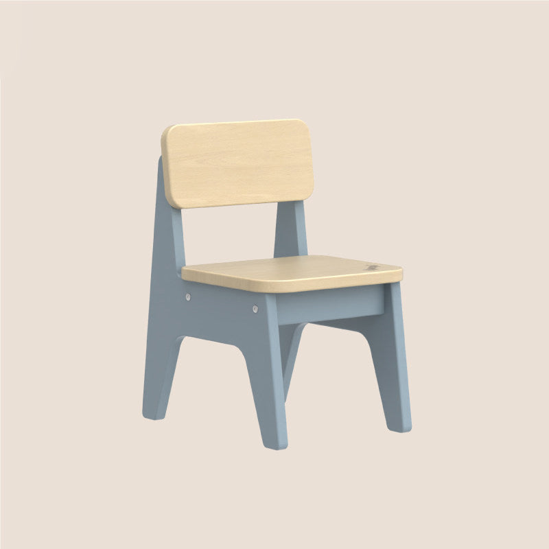 Tabouret bas contemporain nordique trapézoïdal durable en bois de hêtre pour enfants, sans dossier ni accoudoirs, pour salon 