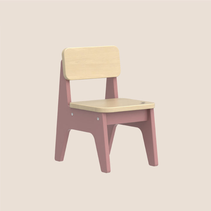 Tabouret bas contemporain nordique trapézoïdal durable en bois de hêtre pour enfants, sans dossier ni accoudoirs, pour salon 