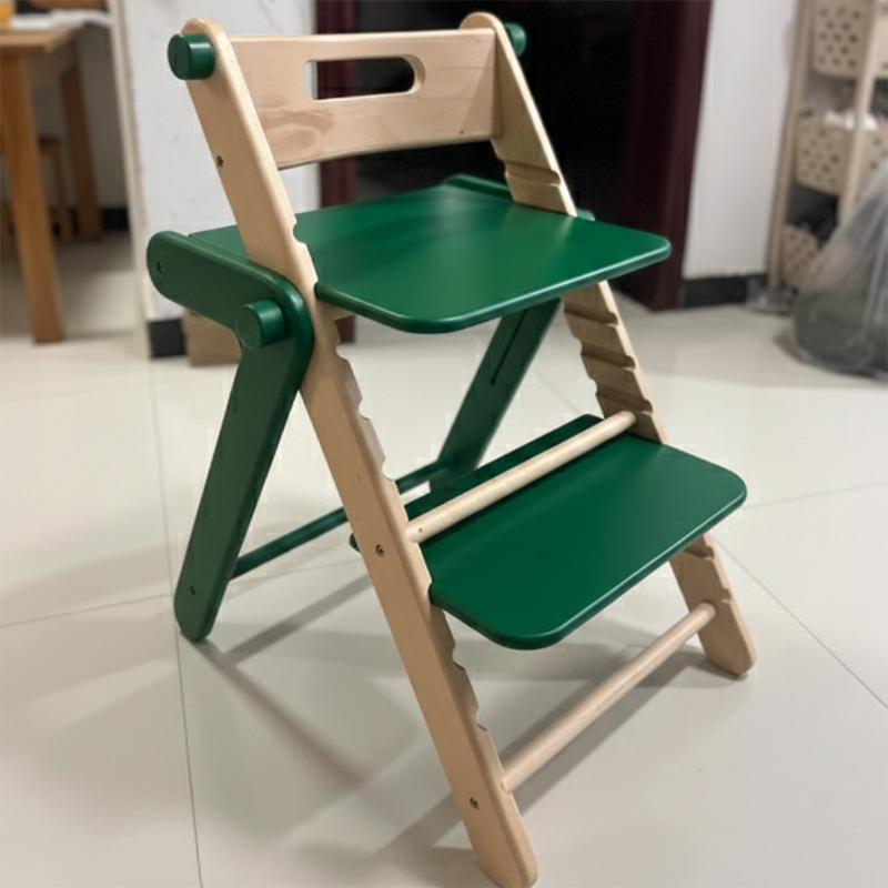 Chaise lounge pour enfants moderne minimaliste géométrique en hêtre et contreplaqué de bois massif, réglable, sans accoudoirs, avec dossier, pour salle à manger et bureau 