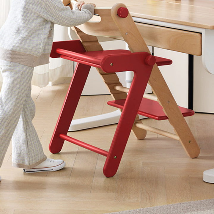 Chaise lounge pour enfants moderne minimaliste géométrique en hêtre et contreplaqué de bois massif, réglable, sans accoudoirs, avec dossier, pour salle à manger et bureau 