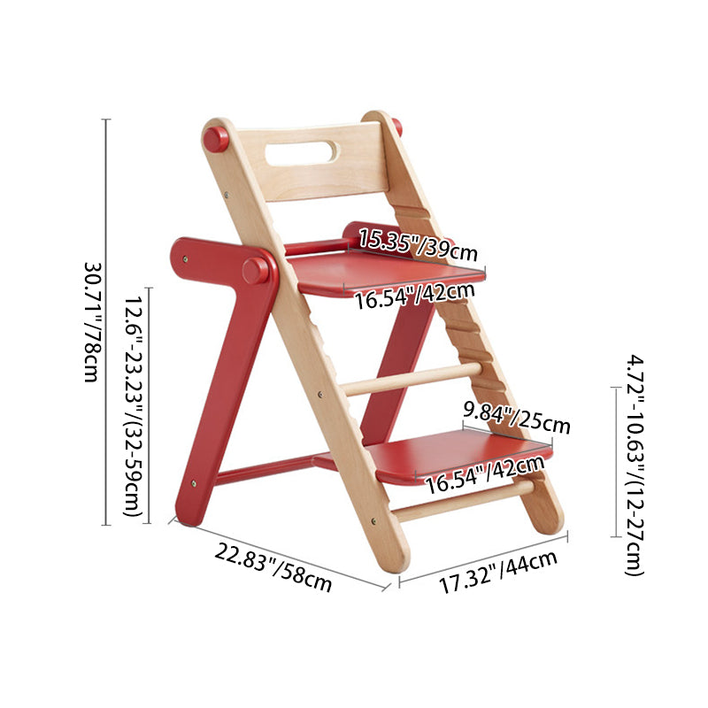Chaise lounge pour enfants moderne minimaliste géométrique en hêtre et contreplaqué de bois massif, réglable, sans accoudoirs, avec dossier, pour salle à manger et bureau 