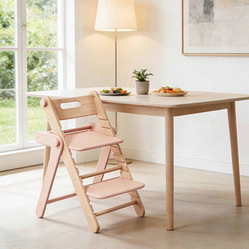 Chaise lounge pour enfants moderne minimaliste géométrique en hêtre et contreplaqué de bois massif, réglable, sans accoudoirs, avec dossier, pour salle à manger et bureau 