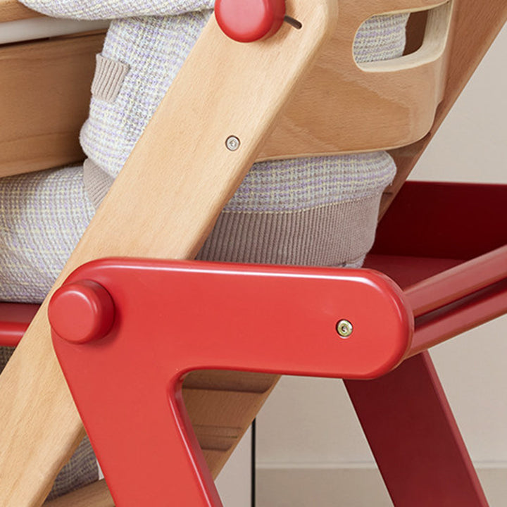 Chaise lounge pour enfants moderne minimaliste géométrique en hêtre et contreplaqué de bois massif, réglable, sans accoudoirs, avec dossier, pour salle à manger et bureau 