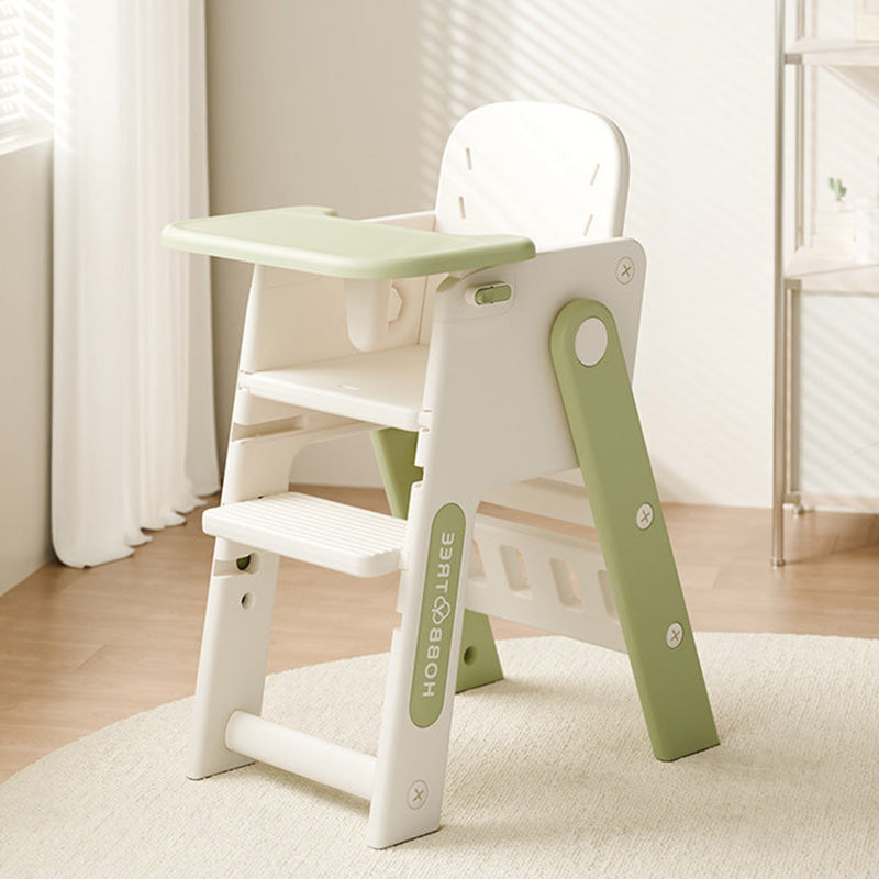 Zeitgenössischer nordischer umweltfreundlicher HDPE PP Kunststoff trapezförmiger Kinder faltbarer verstellbarer Esszimmerstuhl Rückenlehne Armlehne für Esszimmer 