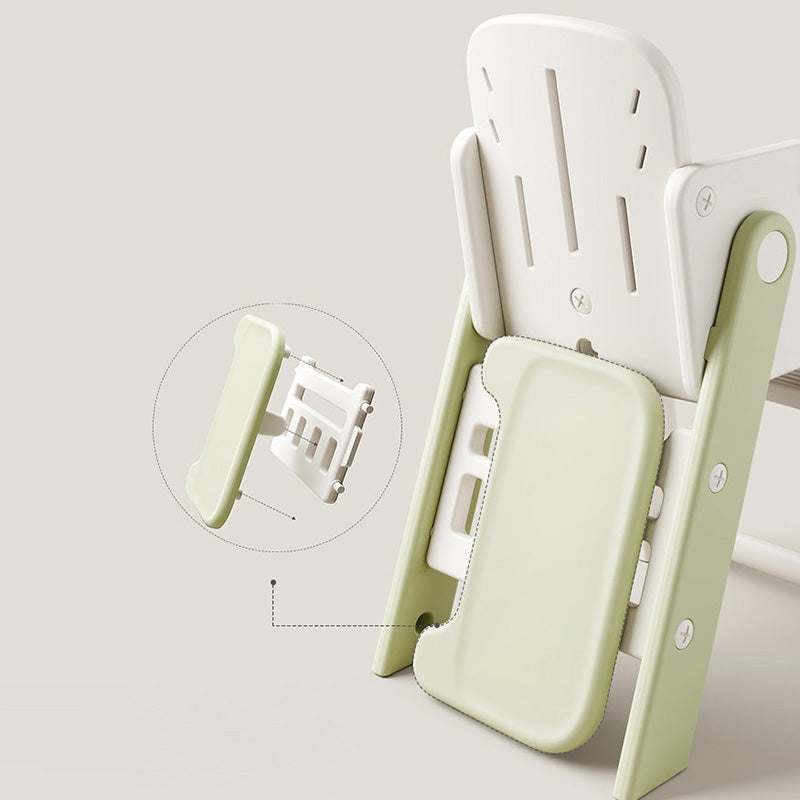 Zeitgenössischer nordischer umweltfreundlicher HDPE PP Kunststoff trapezförmiger Kinder faltbarer verstellbarer Esszimmerstuhl Rückenlehne Armlehne für Esszimmer 