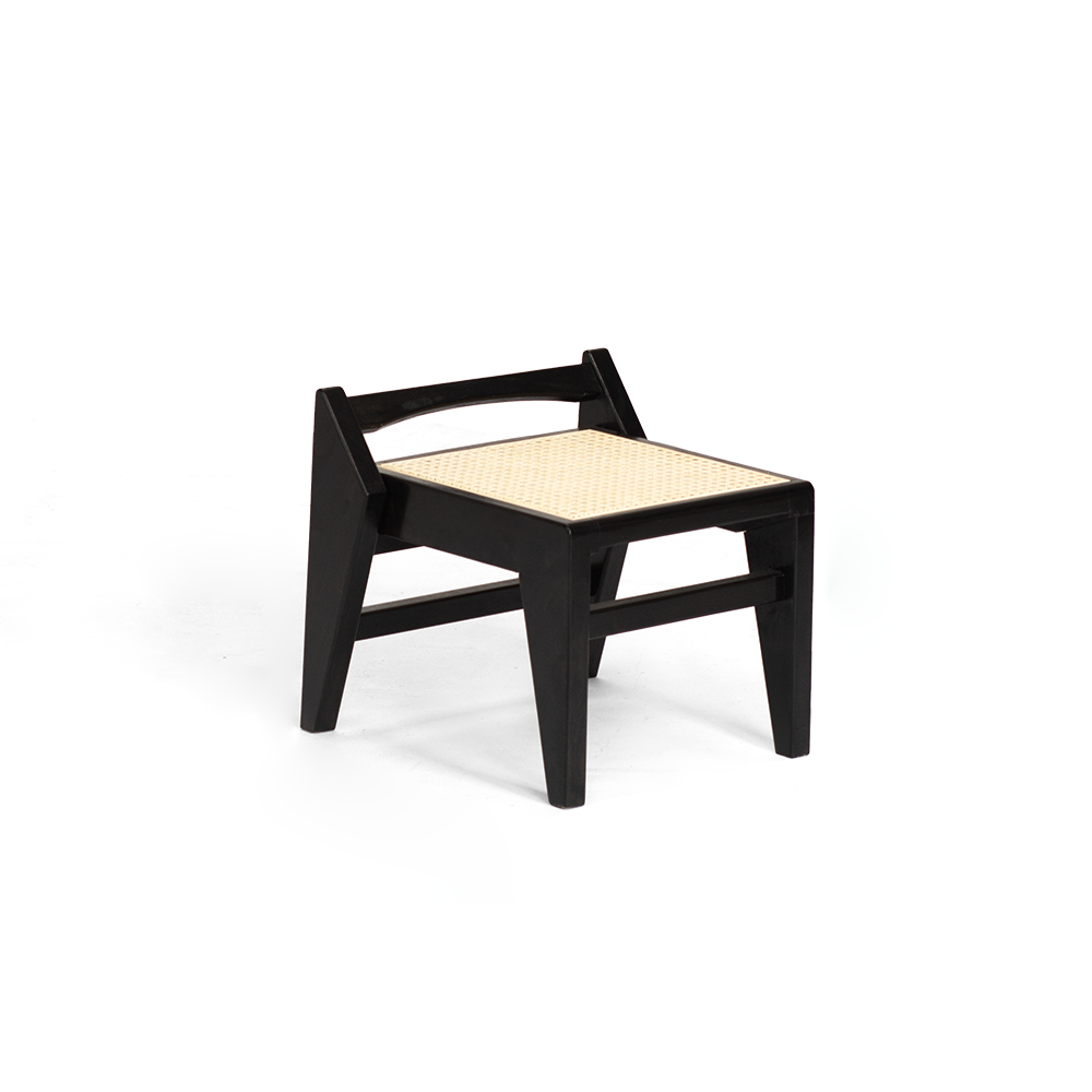 Taburete bajo trapezoidal ligero y portátil, sin respaldo ni reposabrazos, de madera de toon chino rústico tradicional y tejido de ratán, para entrada y pasillo 