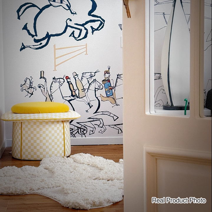 Taburete bajo sin respaldo ni reposabrazos, de estilo contemporáneo, creativo, de madera maciza, contrachapado, terciopelo y esponja, con forma de sombrero mágico y almacenamiento oculto, para sala de estar 