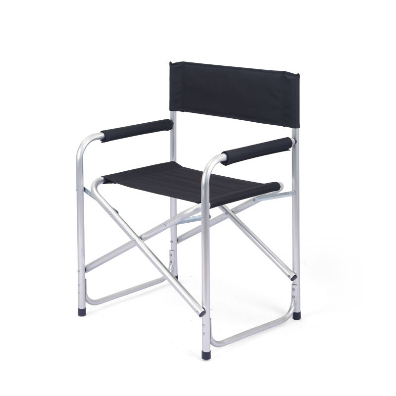 Contemporary Industrial Aluminum Alloy Oxford Fabric Rectangular Foldable Camping Chair Backrest Armrest For Garden