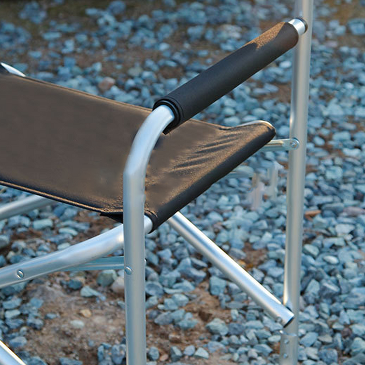 Contemporary Industrial Aluminum Alloy Oxford Fabric Rectangular Foldable Camping Chair Backrest Armrest For Garden