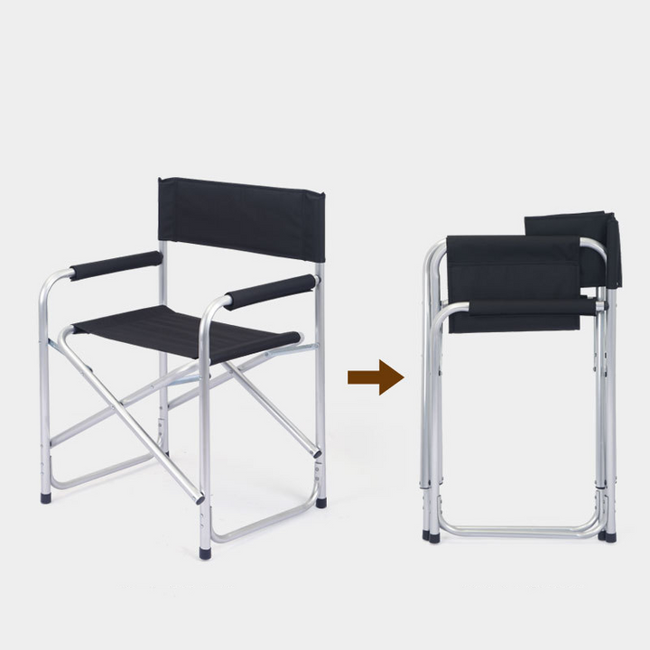 Contemporary Industrial Aluminum Alloy Oxford Fabric Rectangular Foldable Camping Chair Backrest Armrest For Garden