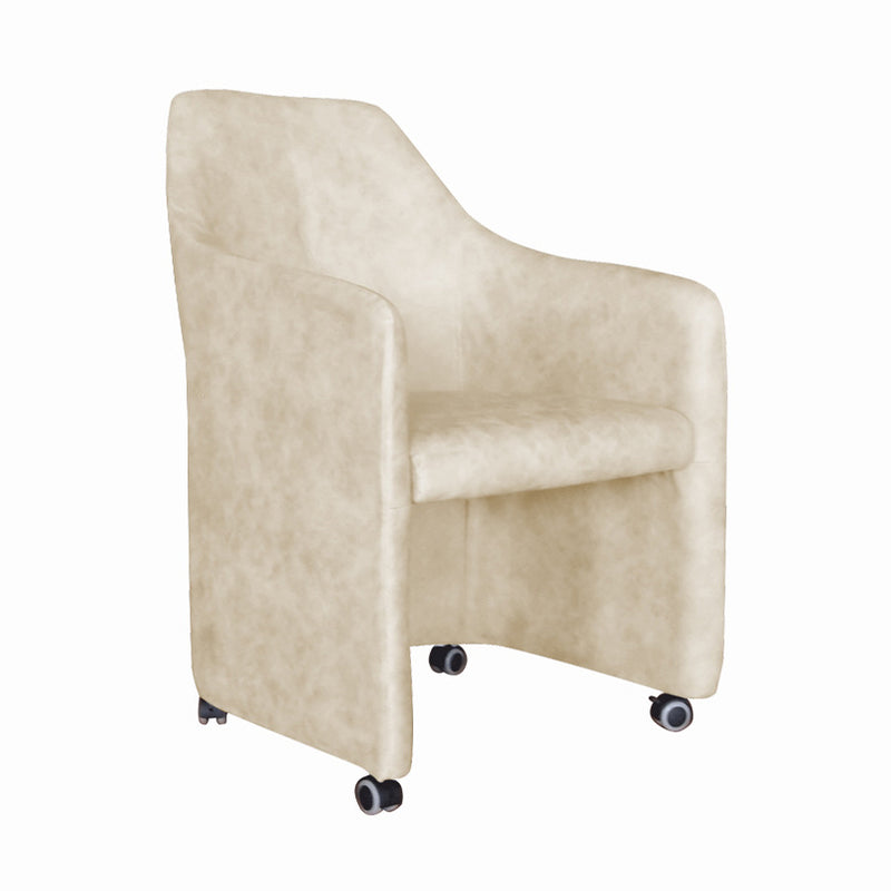 Contemporary Creative Fabric Metal Square Curved Desk Chair With Mobility For Home Office