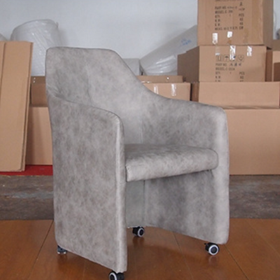 Contemporary Creative Fabric Metal Square Curved Desk Chair With Mobility For Home Office