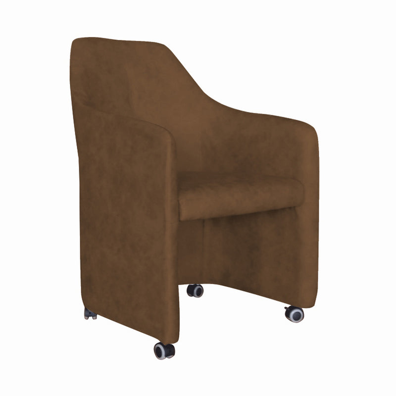 Contemporary Creative Fabric Metal Square Curved Desk Chair With Mobility For Home Office