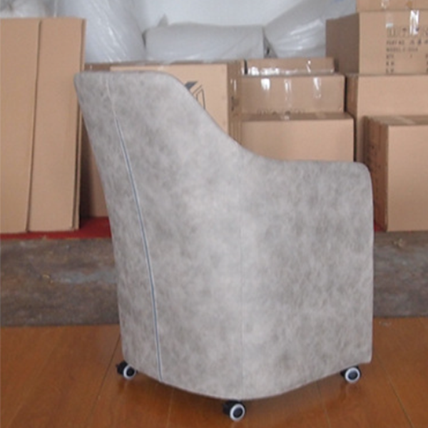 Contemporary Creative Fabric Metal Square Curved Desk Chair With Mobility For Home Office