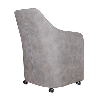 Contemporary Creative Fabric Metal Square Curved Desk Chair With Mobility For Home Office