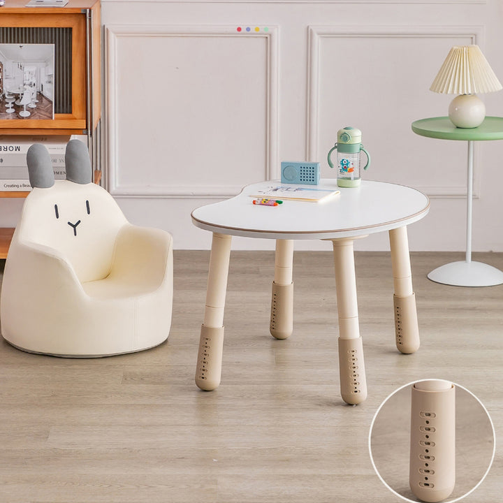 Moderner Art-Deco-Holz-Kunstleder-Tierförmiger Kinderstuhl mit Rückenlehne &amp; Armlehne für Schlafzimmer &amp; Wohnzimmer 