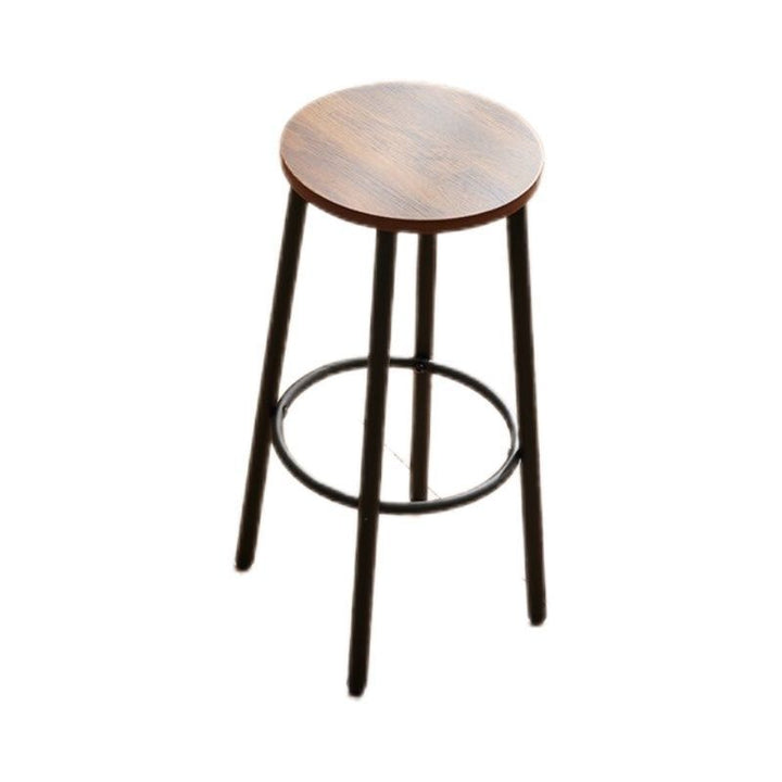 Tabouret Rond, Tabouret empilable en Bois courbé antidérapant avec 4 Pieds pour Bar de Cuisine Chambre 45,5 x 30 cm(Blanc