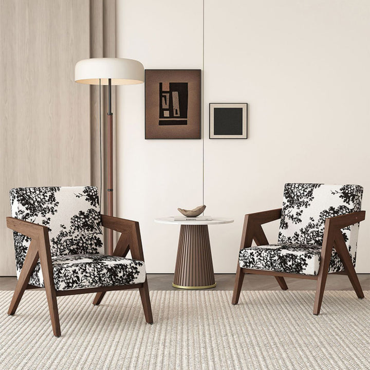 Silla de acento cuadrada de madera de caucho china tradicional con tela de lino y terciopelo con respaldo y reposabrazos para sala de estar 