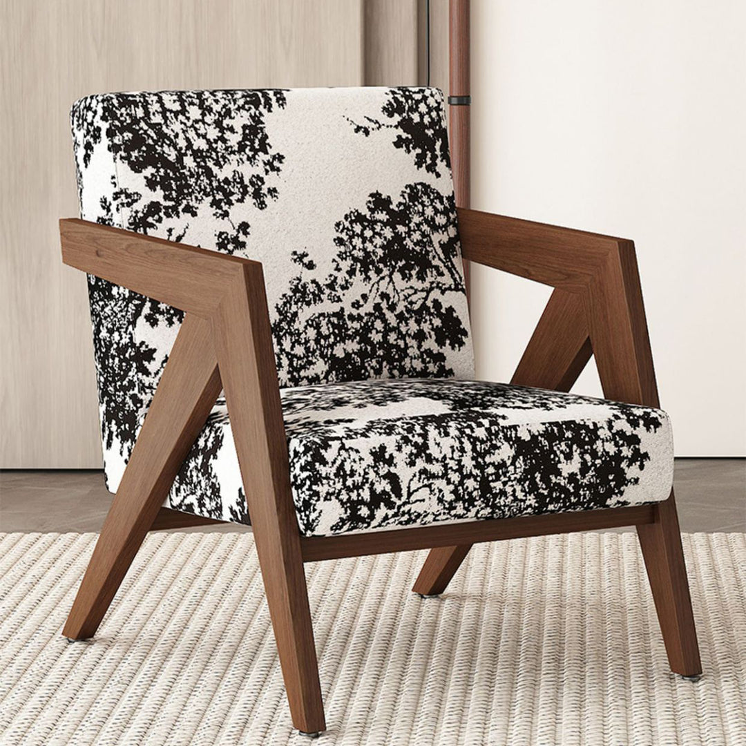 Silla de acento cuadrada de madera de caucho china tradicional con tela de lino y terciopelo con respaldo y reposabrazos para sala de estar 