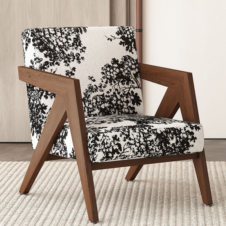 Silla de acento cuadrada de madera de caucho china tradicional con tela de lino y terciopelo con respaldo y reposabrazos para sala de estar 