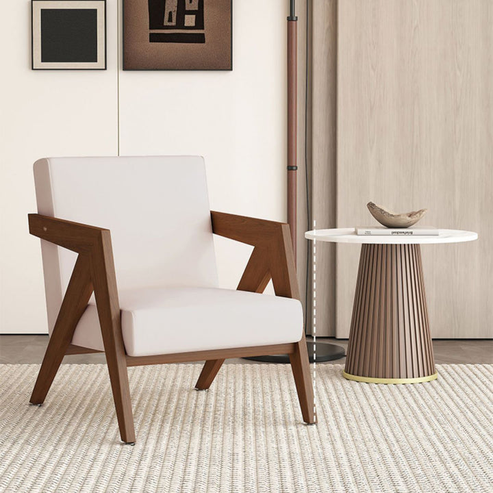 Silla de acento cuadrada de madera de caucho china tradicional con tela de lino y terciopelo con respaldo y reposabrazos para sala de estar 