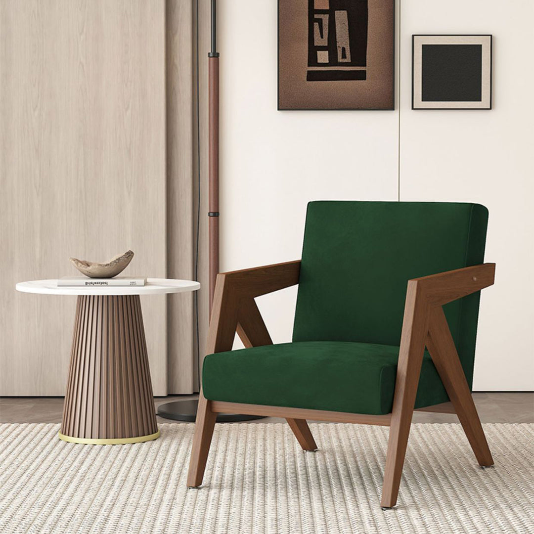 Silla de acento cuadrada de madera de caucho china tradicional con tela de lino y terciopelo con respaldo y reposabrazos para sala de estar 