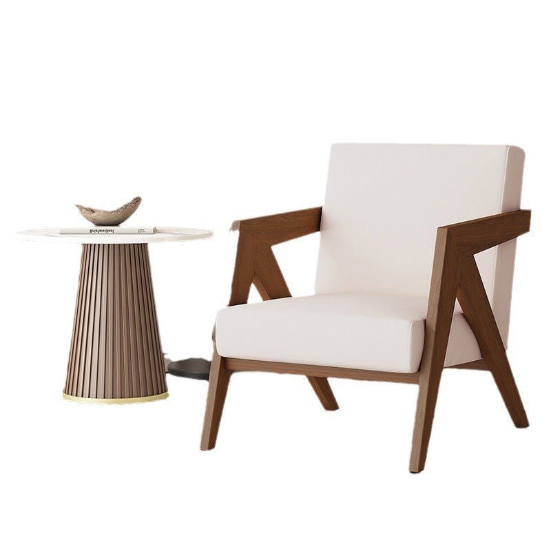Silla de acento cuadrada de madera de caucho china tradicional con tela de lino y terciopelo con respaldo y reposabrazos para sala de estar 