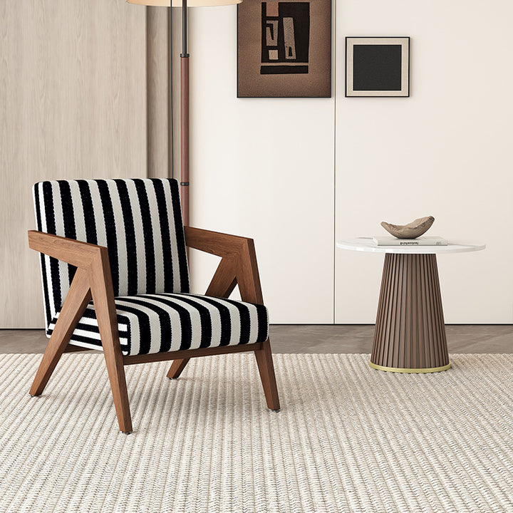 Silla de acento cuadrada de madera de caucho china tradicional con tela de lino y terciopelo con respaldo y reposabrazos para sala de estar 
