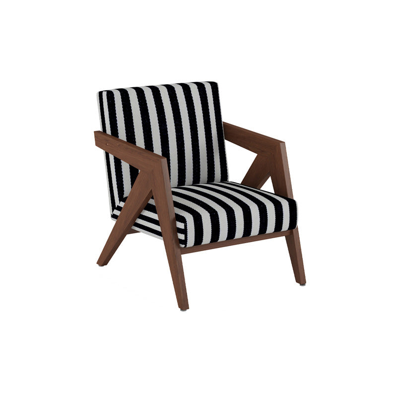 Silla de acento cuadrada de madera de caucho china tradicional con tela de lino y terciopelo con respaldo y reposabrazos para sala de estar 