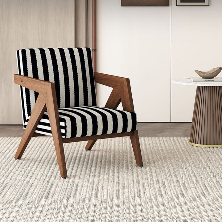 Silla de acento cuadrada de madera de caucho china tradicional con tela de lino y terciopelo con respaldo y reposabrazos para sala de estar 