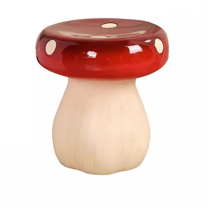 Tabouret bas en forme de champignon en fibre de verre et plastique Art Déco moderne pour chambre et salon 