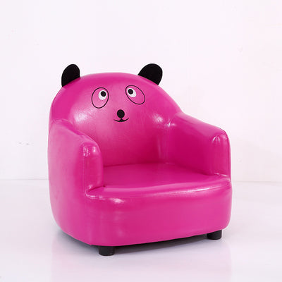 Moderner Art-Deco-Stuhl für Kinder aus ölgewachstem Leder und massivem Holz in Tierform mit Rückenlehne und Armlehnen für Schlafzimmer und Wohnzimmer 