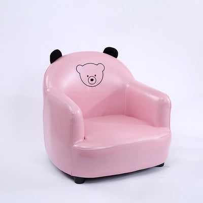 Moderner Art-Deco-Stuhl für Kinder aus ölgewachstem Leder und massivem Holz in Tierform mit Rückenlehne und Armlehnen für Schlafzimmer und Wohnzimmer 