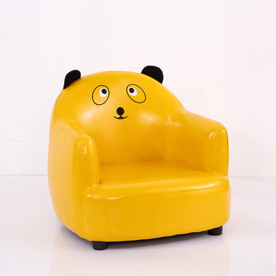 Moderner Art-Deco-Stuhl für Kinder aus ölgewachstem Leder und massivem Holz in Tierform mit Rückenlehne und Armlehnen für Schlafzimmer und Wohnzimmer 