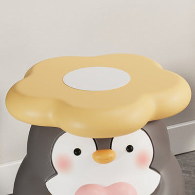 モダンアールデコ樹脂製ペンギン型フラワーロースツール、リビングルーム用 