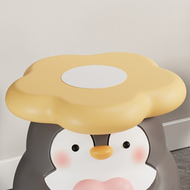 モダンアールデコ樹脂製ペンギン型フラワーロースツール、リビングルーム用 