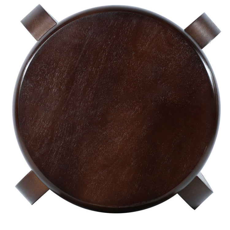 Modern Minimalist Medium-Density Fiberboard Solid Wood Round Curved Chair For Living Room