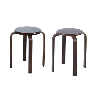 Modern Minimalist Medium-Density Fiberboard Solid Wood Round Curved Chair For Living Room