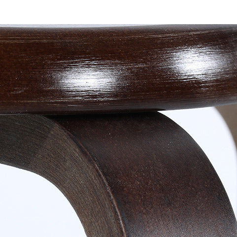Modern Minimalist Medium-Density Fiberboard Solid Wood Round Curved Chair For Living Room