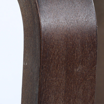 Modern Minimalist Medium-Density Fiberboard Solid Wood Round Curved Chair For Living Room