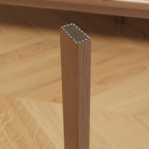 Moderner minimalistischer Massivholz-Rundstuhl für das Wohnzimmer 