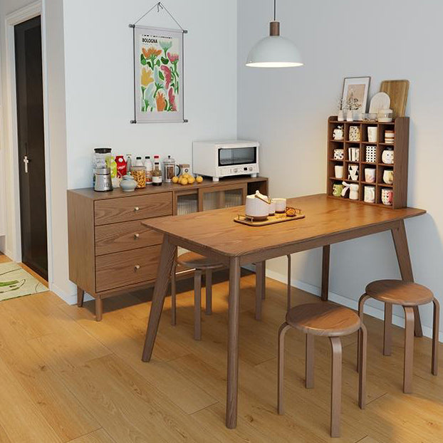Moderner minimalistischer Massivholz-Rundstuhl für das Wohnzimmer 