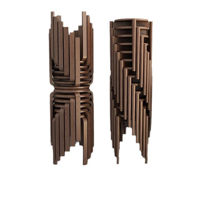 Modern Minimalist Solid Wood Round Chair For Living Room