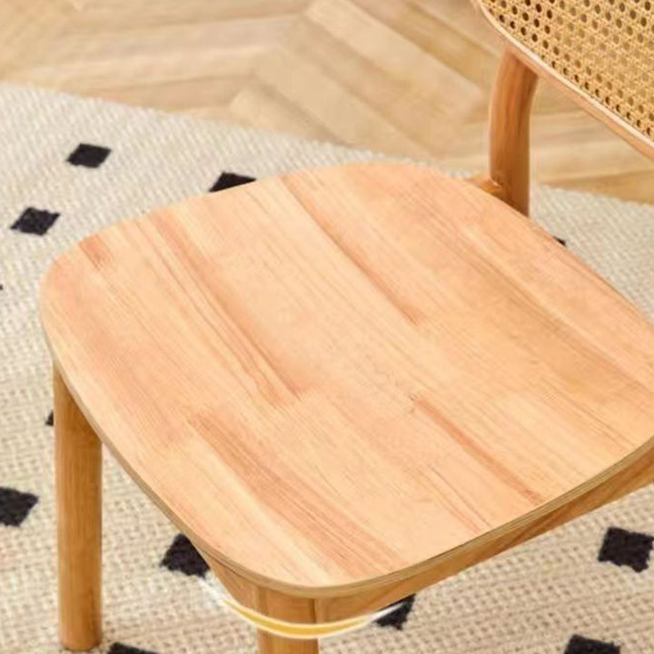 Silla de comedor ovalada curva de madera maciza china tradicional con respaldo para comedor 