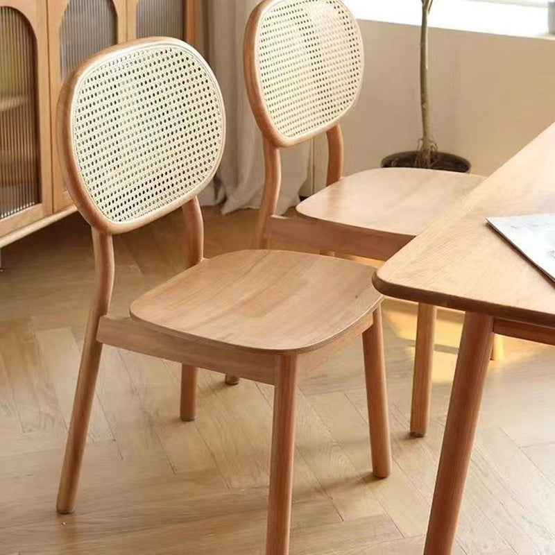 Silla de comedor ovalada curva de madera maciza china tradicional con respaldo para comedor 
