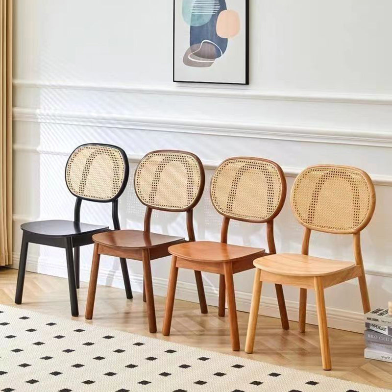 Silla de comedor ovalada curva de madera maciza china tradicional con respaldo para comedor 